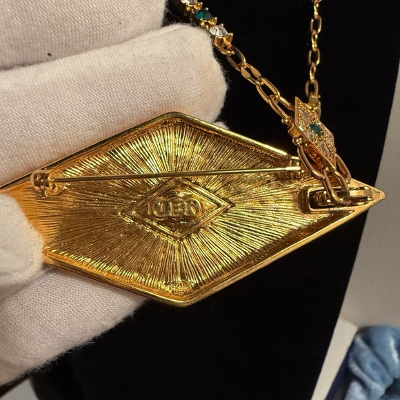 JBK (Jacqueline Bouvier Kennedy) Camrose & Kross Art Deco Necklace - Picture 4 of 5